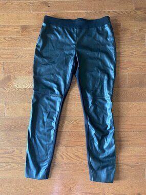 Black Faux Leather Leggings